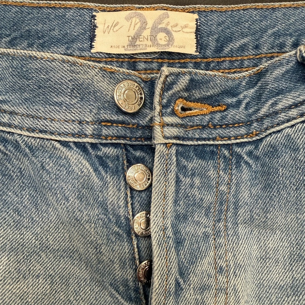 Free People We The Free Maggie Mid-Rise Straight Leg Jeans - Picture 5 of 7